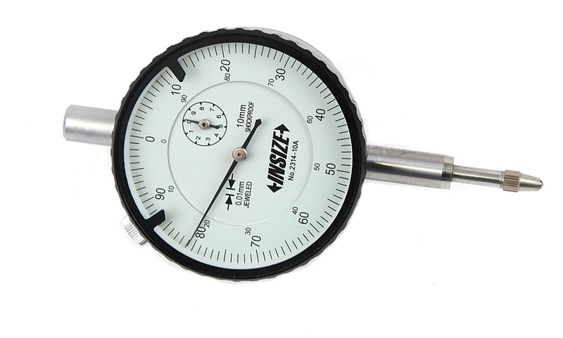 SHOCKPROOF DIAL INDICATOR | 10mm x 0.01m | INSIZE 2314-10A