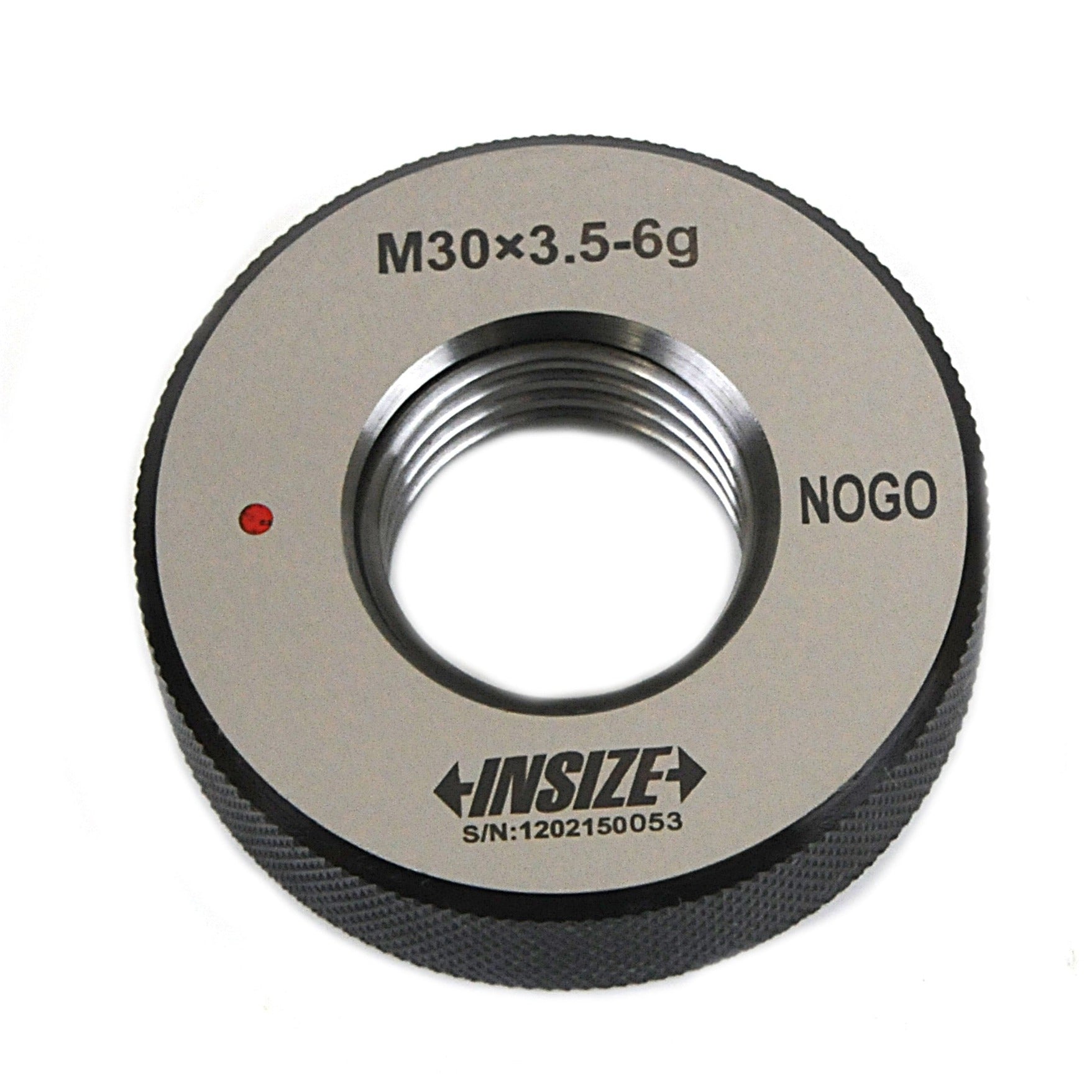 INSIZE NOGO THREAD RING GAUGE M30X3.5 412030N