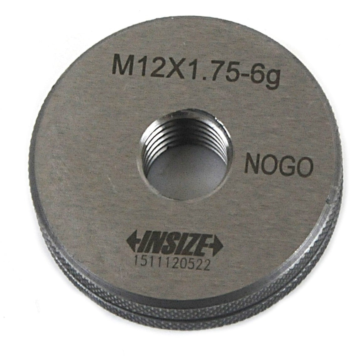 INSIZE NOGO THREAD RING GAUGE M12X1.75 412012N