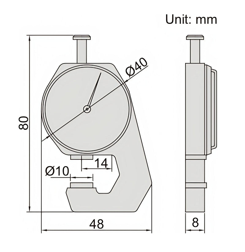 THICKNESS GAUGE | 0 - 10mm x 0.1mm | INSIZE 2361-10