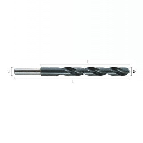 REDUCED SHANK DRILL 28MM HSS | HEPYC