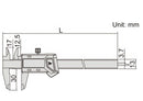 MINI DIGITAL CALIPER - INSIZE 1111-75A 0-75mm / 0-3"