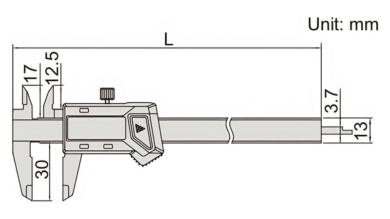 MINI DIGITAL CALIPER - INSIZE 1111-100A 0-100mm / 0-4"