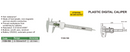 PLASTIC DIGITAL CALIPER - INSIZE 1139-150 0-150mm / 0-6"