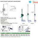 DIGITAL HEIGHT GAUGE - INSIZE 1156-300 0-300mm / 0-12"