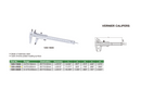 VERNIER CALIPER - INSIZE 1205-2002S 0-200mm / 0-8"