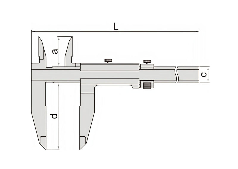 VERINER CALIPER(JAW LENGTH 100MM/3.9") - 1210-614