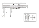 VERNIER CALIPER - INSIZE 1211-24 0-600mm / 0-24"