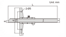 VERNIER DEPTH GAUGE - INSIZE 1247-3001 0-300mm