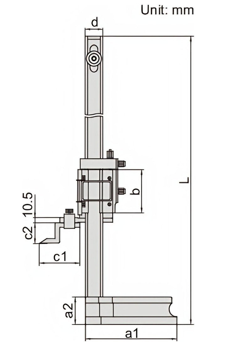 VERNIER DEPTH GAUGE 0-1000MM -1247-1001