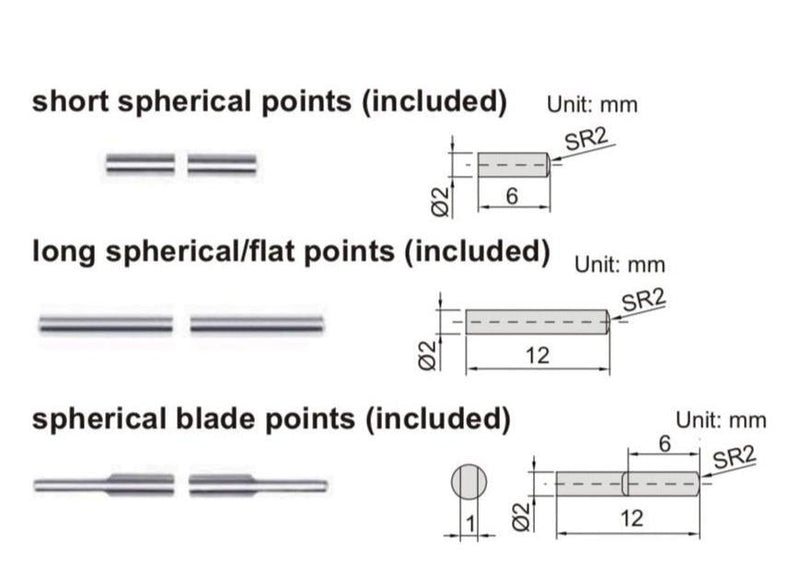 INTERCHANGEABLE POINT DIGITAL CALIPER - INSIZE 1526-200