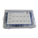 510 pc 304 Stainless Steel Pop Rivet Assortment Kit 6 mm to 25 mm stalk size