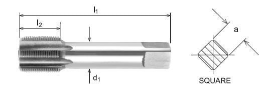 Somta Series 571 – HSS Bottom Tap BSP-G 1/4″ x 19 TPI