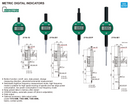 METRIC DIGITAL INDICATOR - INSIZE 2116-25 25.4mm