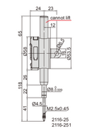 METRIC DIGITAL INDICATOR - INSIZE 2116-251 25.4mm