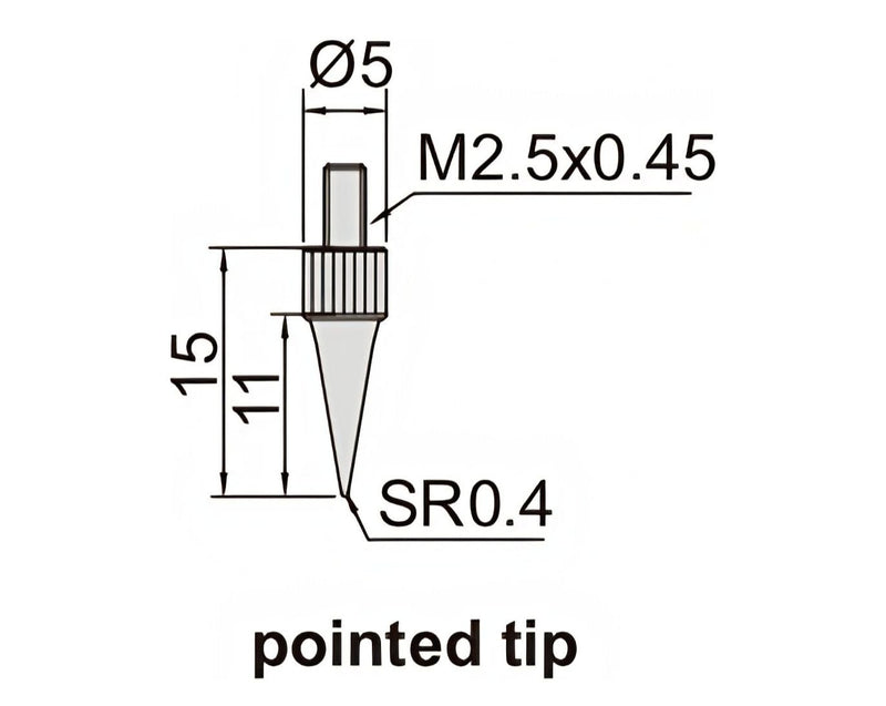 MINI DIGITAL DEPTH GAUGE - INSIZE 2142-102 0-12.7mm / 0-0.5" (Long Base)