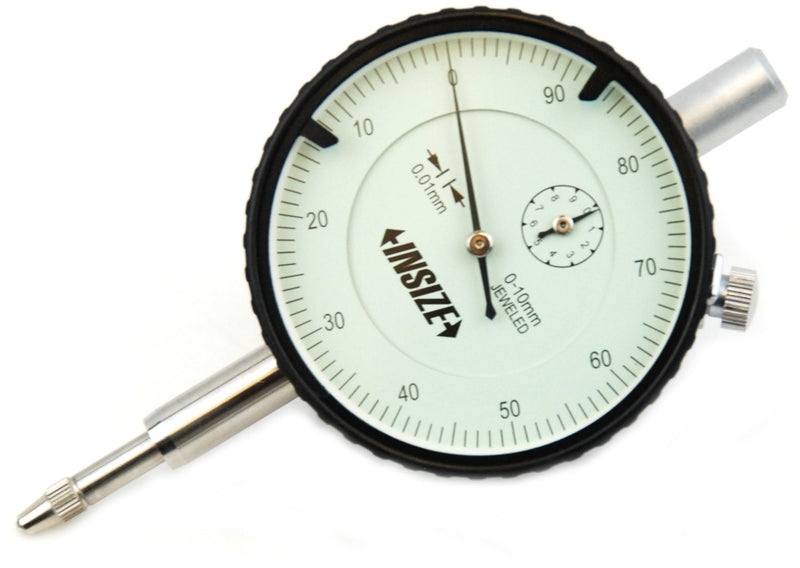 REVERSE READING DIAL INDICATOR | 0 - 10mm x 0.01mm | INSIZE 2801-10