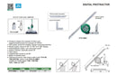 DIGITAL DEGREE PROTRACTOR - INSIZE 2172-360A 0-360°