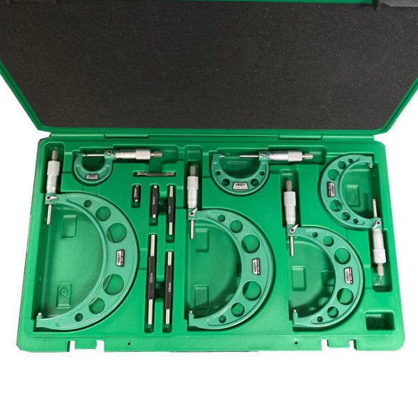 OUTSIDE MICROMETER SET | 0 - 150mm x 0.01mm | INSIZE 3203-1506A