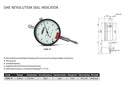 ONE REVOLUTION DIAL INDICATOR - INSIZE 2306-1F