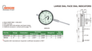 LARGE FACE DIAL INDICATOR | 0 - 2" x 0.001" | INSIZE 2312-2