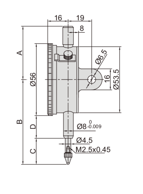 PRECISION DIAL INDICATOR - INSIZE 2313-2A 2mm