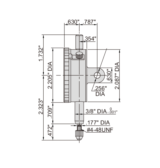 PRECISION DIAL INDICATOR - INSIZE 2315-05 0.05"