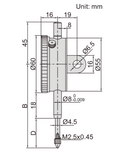 DIAL INDICATOR - INSIZE 2318-30 30mm