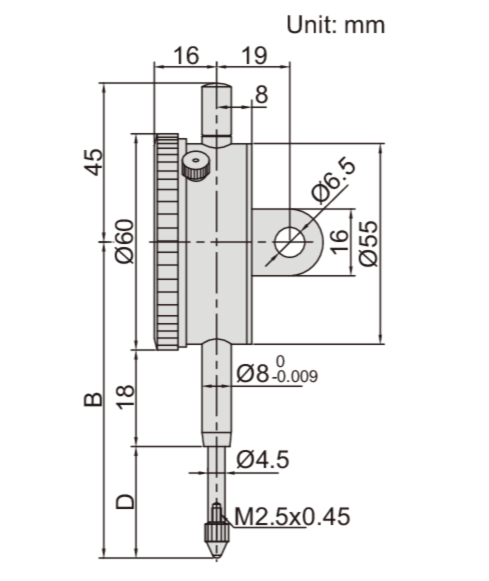 DIAL INDICATOR - INSIZE 2318-30 30mm