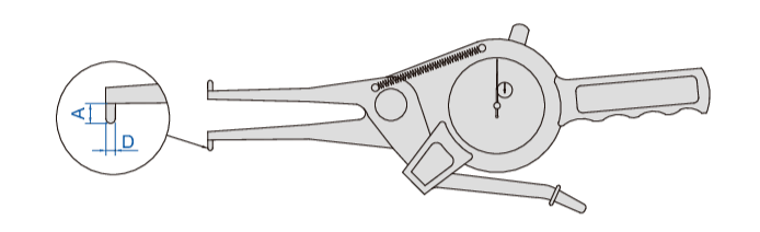 INTERNAL DIAL CALIPER GAUGE - INSIZE 2321-AL35 15-35mm