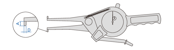 INTERNAL DIAL CALIPER  0-500MM - 2321-75