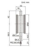DOUBLE FACE DIAL INDICATOR | 10mm x 0.1mm | INSIZE 2328-10