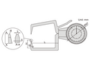 EXTERNAL DIAL CALIPER GAUGE | 0 - 20mm x 0.1mm | INSIZE 2333-201