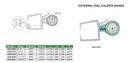 EXT DIAL CALIPER GAUGE .4-1.2" - 2333-E121