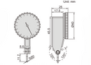 PRECISION DIAL TEST INDICATOR - Insize 2880-02 0.2mm