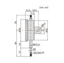 10mm DIAL INDICATOR - INSIZE 2892-10