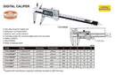 DIGITAL CALIPER - INSIZE 1114-200A 0-200mm / 0-8"