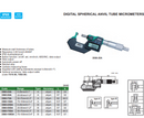 DIGITAL SPHERICAL ANVIL TUBE MICROMETER - INSIZE 3560-50A 25-50mm / 1-2"