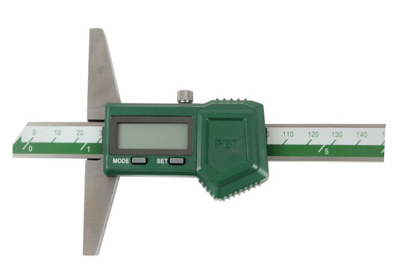 WATERPROOF DIGITAL DEPTH GAUGE - INSIZE 1149-200 0-200mm / 0-8"