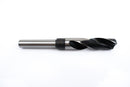 Side view of a 45/64" HSS reduced shank drill bit, showing the shank and pointed drill tip