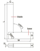 MACHINIST SQUARE - INSIZE 4707-500 500X300mm