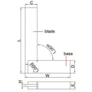MACHINIST SQUARE - INSIZE 4707-100 100X70mm