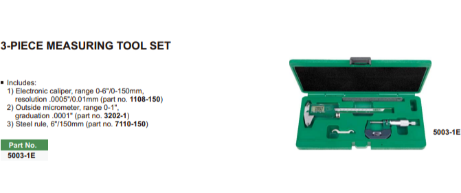 3PC MEASURING TOOL SET - 5003-1E