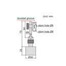 MINI MAGNETIC STAND - INSIZE 6211-10 10Kgf