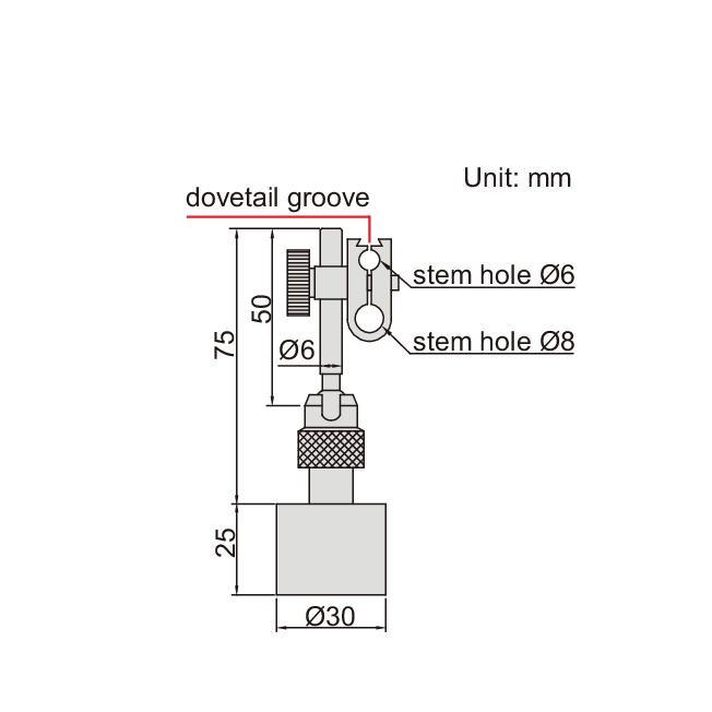 MINI MAGNETIC STAND - INSIZE 6211-10 10Kgf