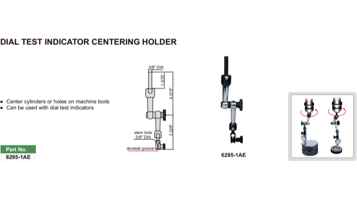 TEST INDICATOR HOLDER - 6295-1AE