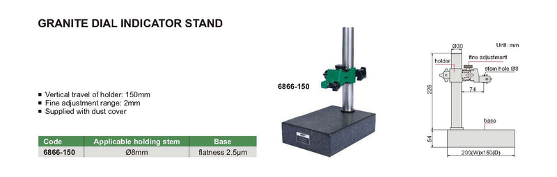 GRANITE COMPARATOR STAND - INSIZE 6866-150