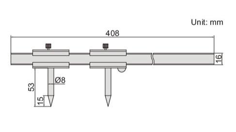 SCRIBING CALIPER - INSIZE 7203-300A 51-300mm