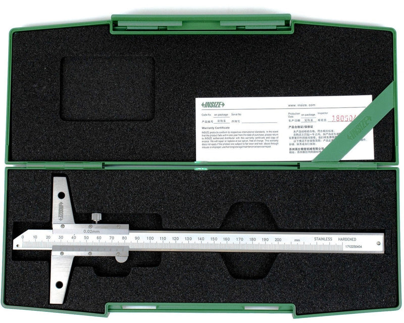 VERNIER DEPTH GAUGE - INSIZE 1247-2001 0-200mm