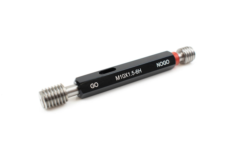 Insize 4130-10 Thread Plug Gauge with clear markings for Go and No-Go gauges, designed to ensure accurate internal thread measurement in engineering applications.